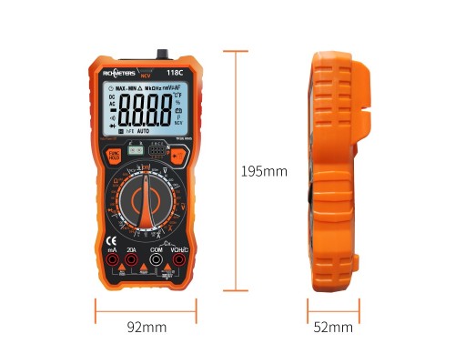 RICHMETERS RM118С True-RMS цифровий мультиметр 6000 відліків