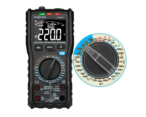 Richmeters RM406A TrueRMS цифровий мультиметр 10000 відліків