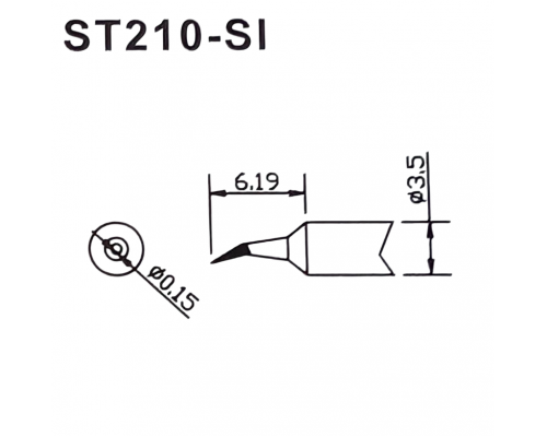Микрожало для паяльника Pinecil V2 ST210-SI Микрожало для паяльника Pinecil V2 ST210-SI