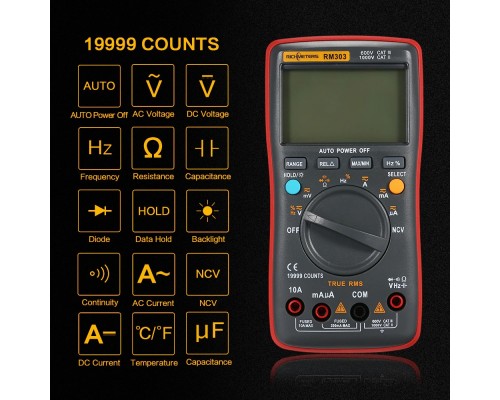 RICHMETERS RM303 TrueRMS мультиметр 19999 відліків