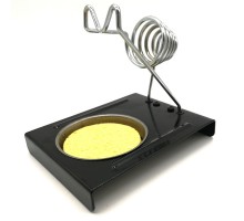 S-153 металлическая подставка для паяльника (907/FX9501) с губкой