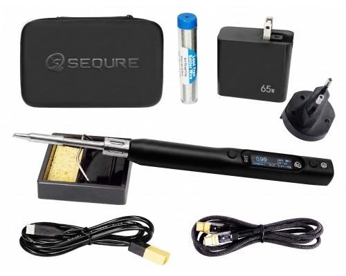 Купити портативний паяльник SEQURE S99 Kit (жала C245) із блоком живлення