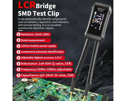 Измерительный пинцет ZOYI ZT-MD1 – точный инструмент для электроники Измерительный пинцет ZOYI ZT-MD1 – точный инструмент для электроники