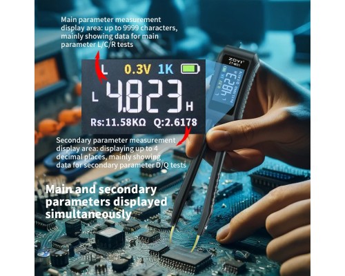 Измерительный пинцет ZOYI ZT-MD1 – точный инструмент для электроники Измерительный пинцет ZOYI ZT-MD1 – точный инструмент для электроники