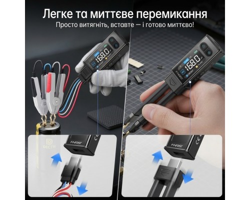 Измерительный смарт-пинцет Fnirsi LCR-ST2 (100 кГц) – обновленный LCR-метр