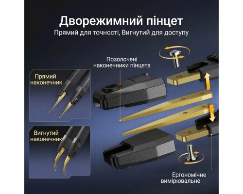 Измерительный смарт-пинцет Fnirsi LCR-ST2 (100 кГц) – обновленный LCR-метр